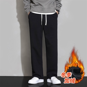 秋冬加绒加厚男裤休闲宽松ins卫裤束脚裤K206加绒P48图片