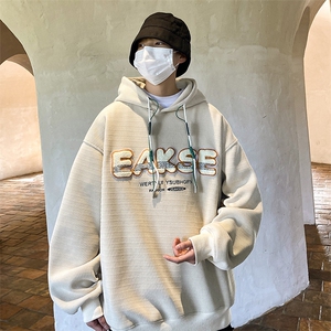 卫衣男春秋潮牌高街上衣宽松学生日系连帽衫外套-JK23105-P65控88图片