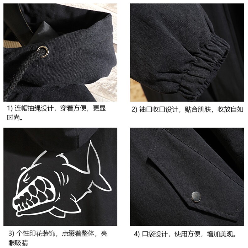 JK41041-P85加棉款-P115纯棉连帽夹克男士大码工装夹克男砖墙,男装夹克,电商A040A