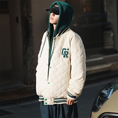 冬款青少年休闲毛巾绣棉服假两件连帽外套男士8135-P140控价178，男装棉衣，电商A441-1