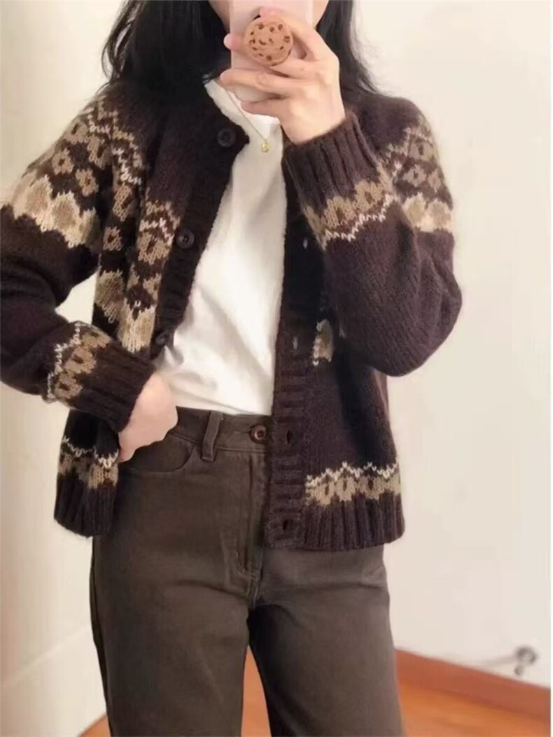 2025年秋时尚百搭通勤简约休闲重磅羊毛开衫，女装羊毛衫，忠诺羊绒