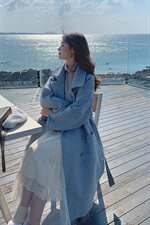 档口现货，爆款数据，过膝毛呢大衣外套871-p165k238，女装毛呢外套，Mushroom