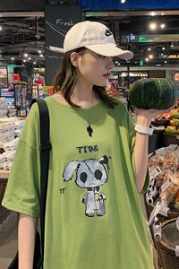 ！2021夏新款纯棉体恤印花短袖T恤男女中性风半袖T2110特P20图片