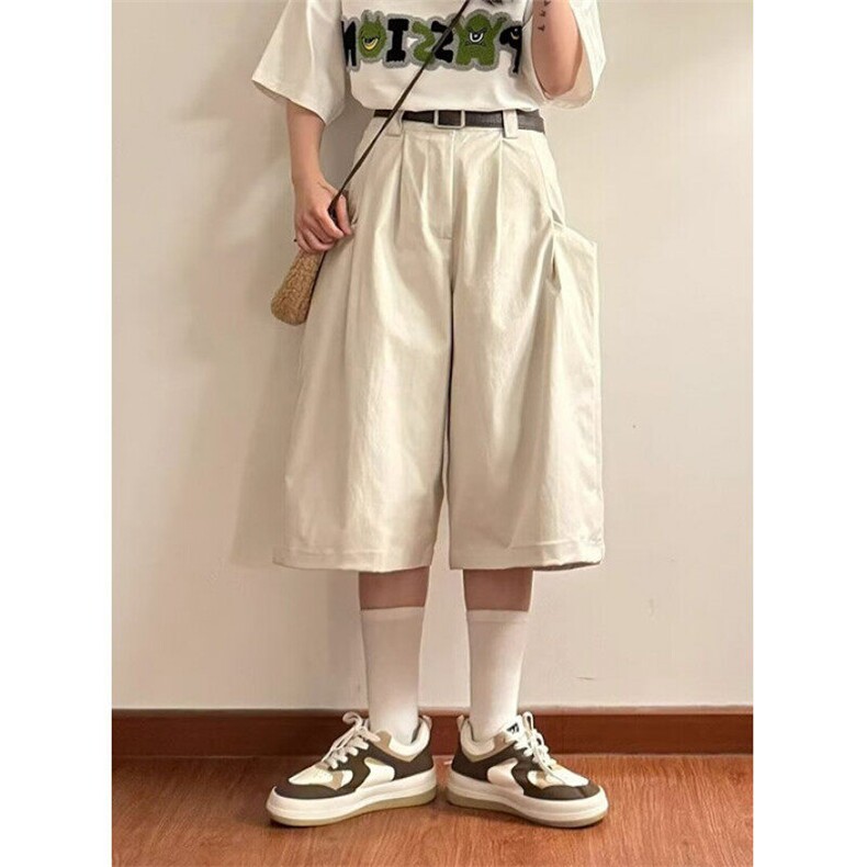 气质高腰通勤直筒休闲裤男女春夏宽松显瘦西装阔腿裤子KQ142,男装西服套装,星座1116A（原606A-3）