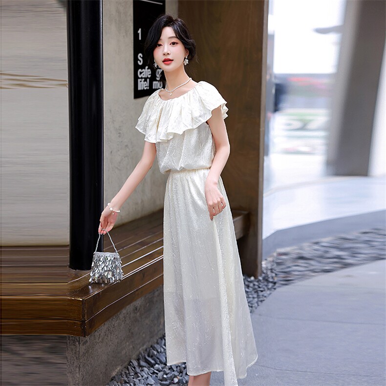 新款2024夏季高级感小衫连衣裙套装女减龄显瘦上衣半身裙子两件套,女装套装/套裙,流量+