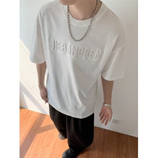 新款短袖t恤男夏季韩版潮流港风宽松休闲潮牌体恤衫T091-P38，男装休闲裤，星座308B-2