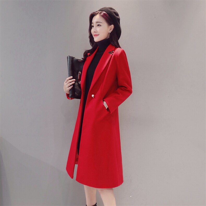 毛呢外套时尚潮流简约百搭韩版气质修身显瘦2020年冬季,女装毛呢外套,冬木谷雨