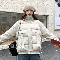 短款羽绒服女款冬季新款韩系小个子宽松外套，女装羽绒服，诺蝶