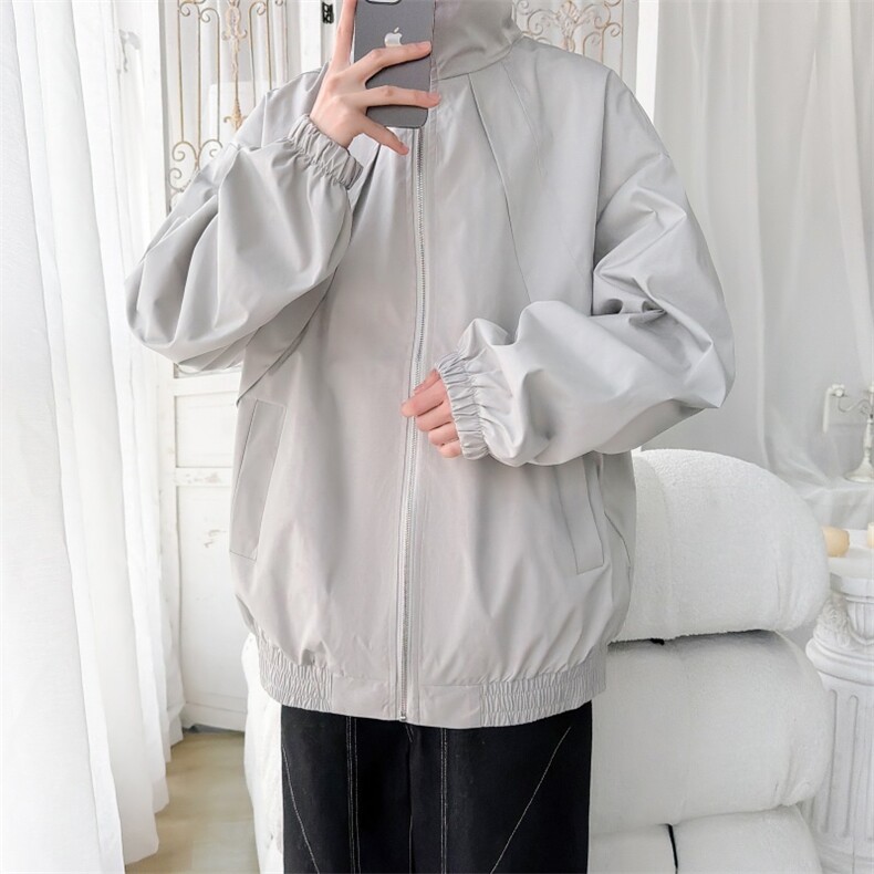 JK303/P65春装新款现货立领夹克男外套宽松大码潮上衣，男装夹克，电商基地A050