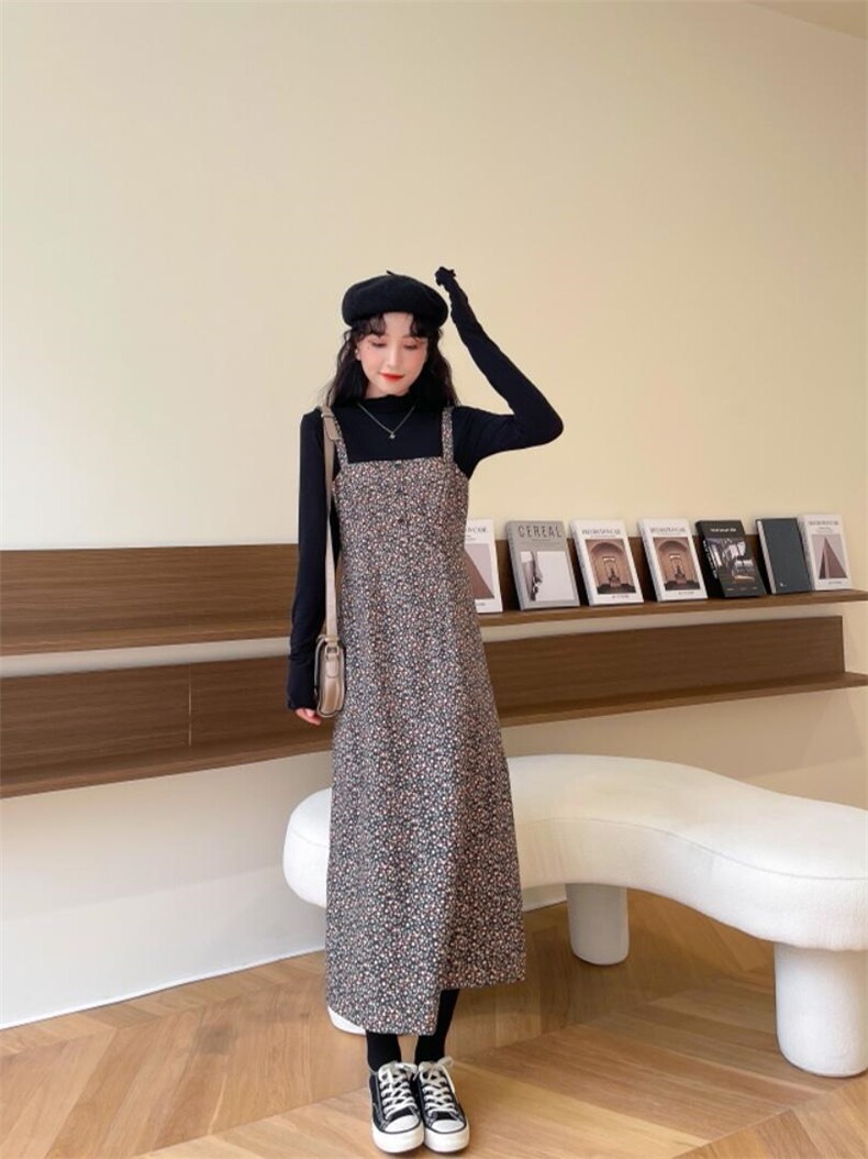 背带裙两件套，其它，安玖拉