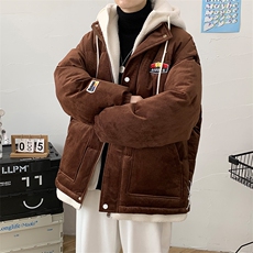 冬季学生潮假两件棉衣外套加绒加厚个性棉服男女8117-P140控价188，男装棉衣，电商A441-1