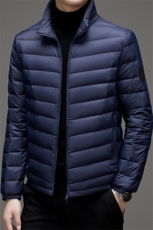 BA52217钱塘2020-2新款休闲简约冬季厚款中年男士羽绒服外套P90，男装羽绒服，钱塘207-2