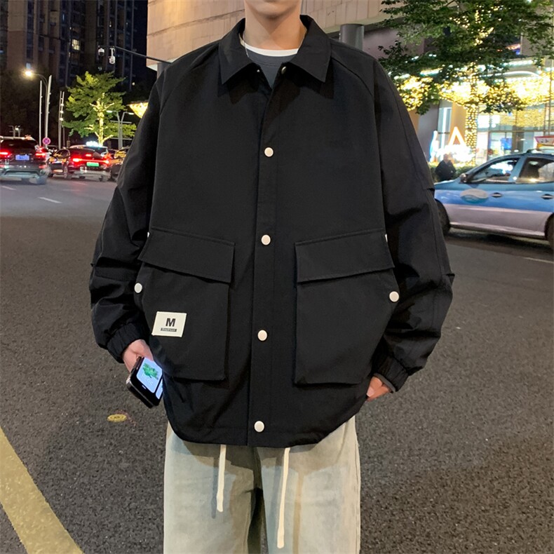 外套男2024新款春秋上衣潮牌痞帅青少年夹克JK178-P75,男装夹克,星座308B-2