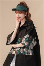 1绣花拼接成分：聚酯纤维M-5XL大码短袖衬衫男DCS7743P42控68，男装T恤，星座226-2