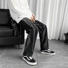扎染牛仔裤男宽松直筒韩版潮流裤子高街ins潮牌阔腿长裤N913-p40，男装牛仔裤，星座1008-2