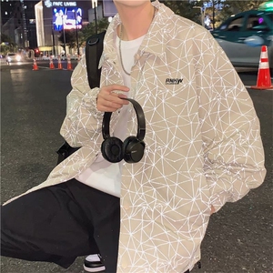 翻领外套男2025春秋薄款韩版痞帅日系教练夹克原宿风百搭休闲男装图片