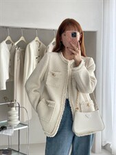 奶油泡芙小香外套，其它，TVMV(4F)