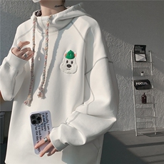 6XL-M重磅刺绣连帽卫衣男高街套头打底上衣WY47-P88，男装T恤，电商D206-1