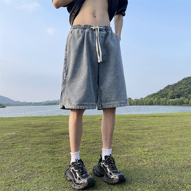 夏季新款水洗牛仔短裤A450特P40控58,男装牛仔裤,电商A309