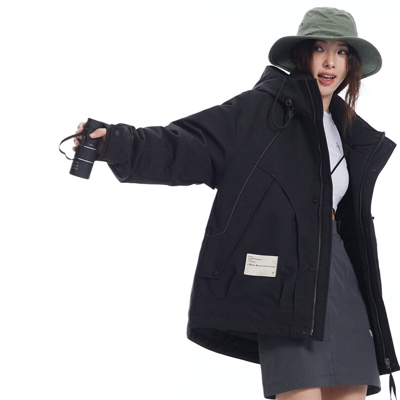 户外工装羽绒服男士2025新款加厚保暖连帽防寒服外套潮牌623，男装羽绒服，电商A234