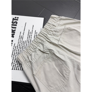 B221 美式ins高街斜切宽松微喇休闲洗褪牛仔裤 LK25594-特P45控78图片