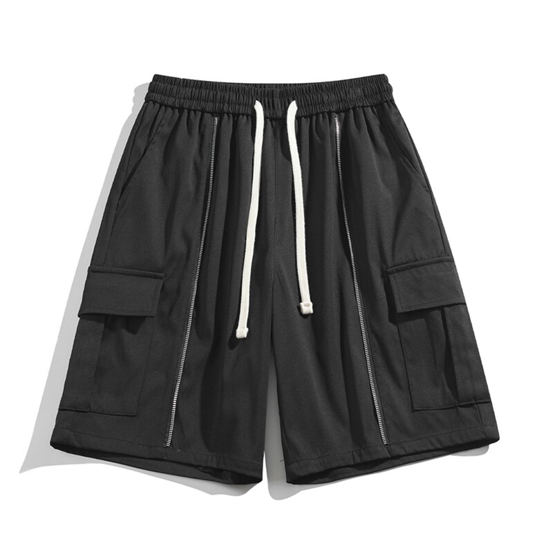 夏季新款冰丝垂感短裤白底平铺休闲裤男免烫宽松凉感K23217-P35,男装牛仔裤,星座717