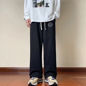 可束脚加厚加绒运动裤男大码宽松直筒卫裤男 K13224-P35 加绒-P45图片