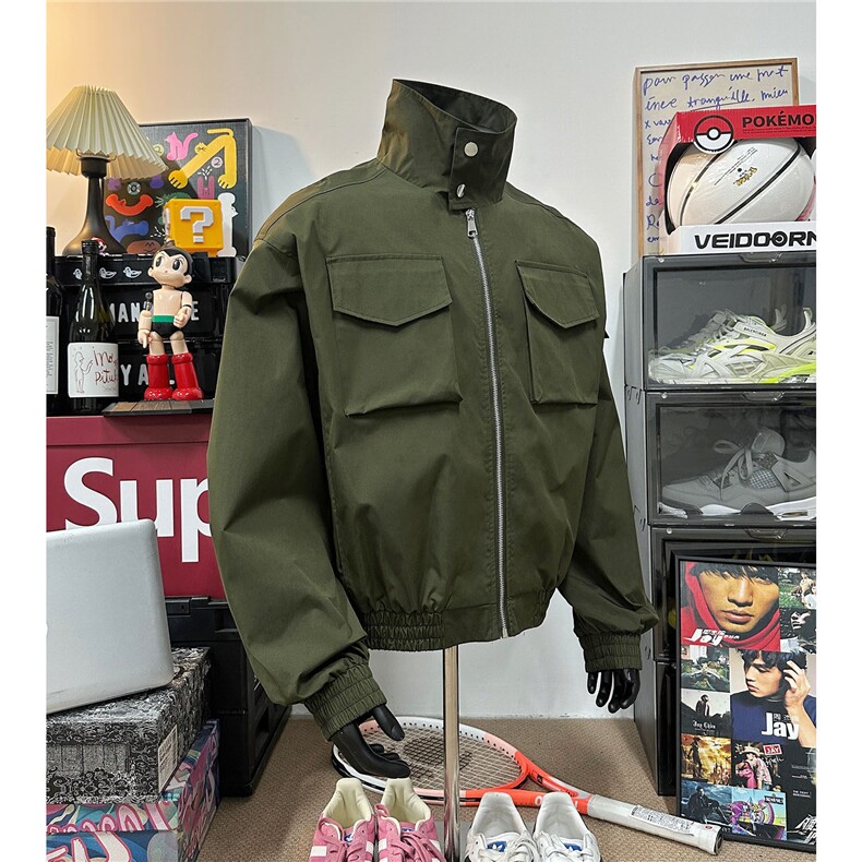 主推春装飞行服冲锋衣夹克短款外套男装25春季拉链衫上衣S380特78,男装夹克,电商A233-1