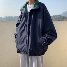 日系复古外套男潮牌工装百搭宽松翻领韩版飞行夹克上衣JK808-P55，男装夹克，星座1008