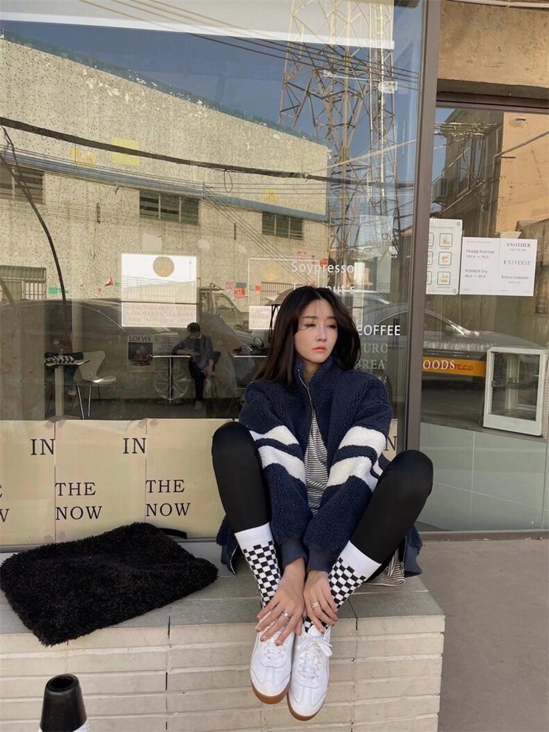 冬季羊羔毛拼接，其它，昕叶良品