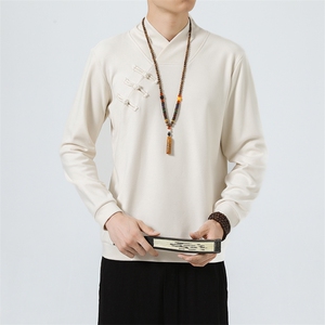 2026新款秋冬风长袖卫衣汉服盘扣中式保暖打底衫2378-P60图片