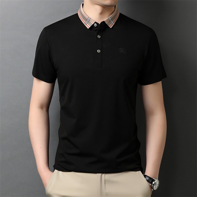 夏季新款男士翻领短袖t恤中年有领男装上衣服休闲POLO衫,男装T恤,电商B212（原钱塘6029）