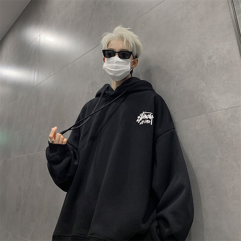 美式连帽卫衣男高级感外套hiphop上衣潮N001P60控88,女装短外套,星座307A