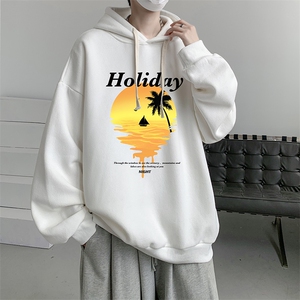 连帽卫衣男大码运动服帽衫外套WY2266-P35 加绒款-P40图片