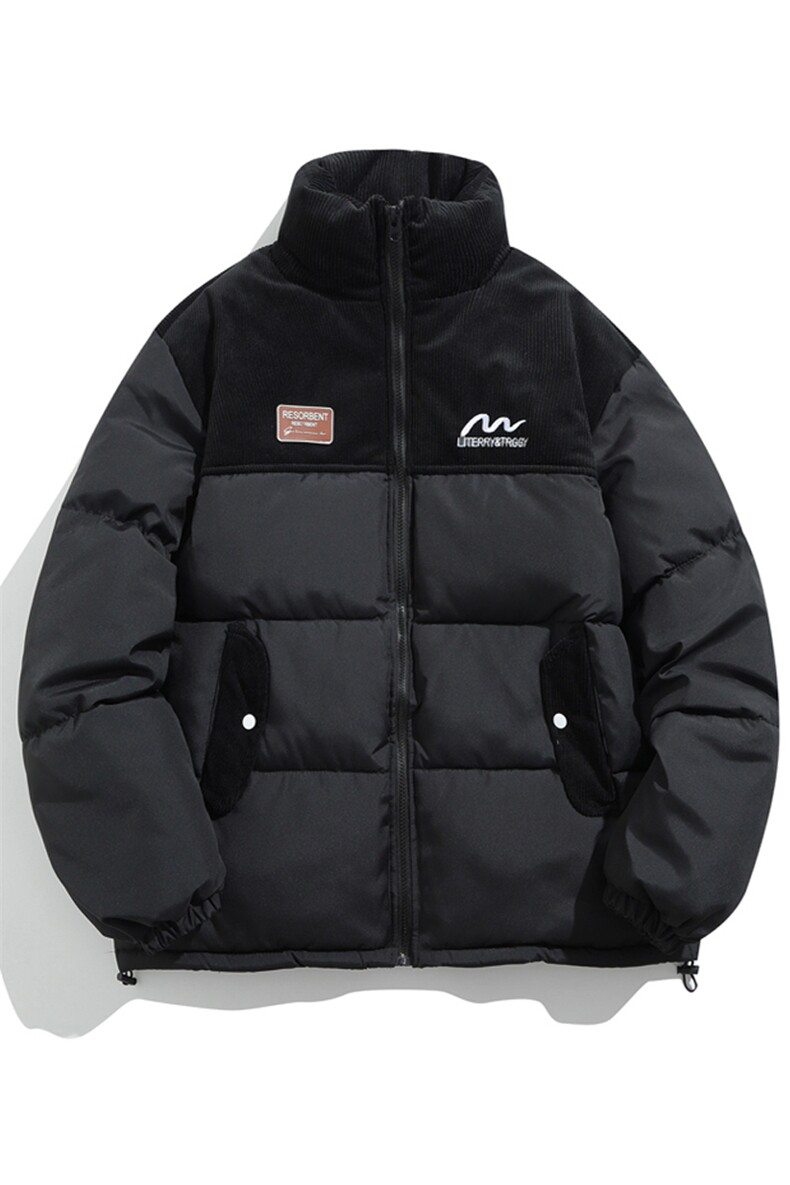 灯芯绒拼接刺绣棉服男女棉衣立领棉袄外套面包服3357-P80控108,男装棉衣,星座207