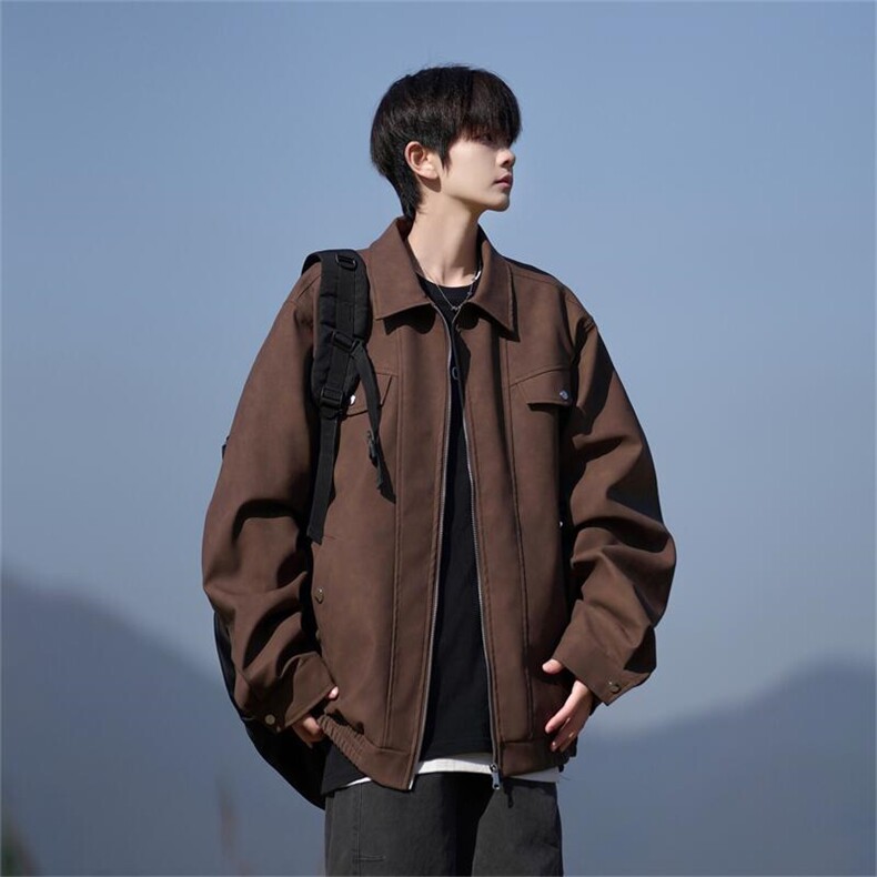 现货自拍图扎染正肩PU皮衣大码立领夹克外套男JK8088-P85控128，男装皮衣，星座1209-2