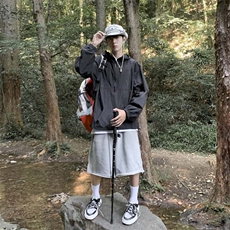 夏季户外山系连帽防晒服轻薄凉爽透气皮肤衣男女款F045-P38，男装夹克，星座308B-1
