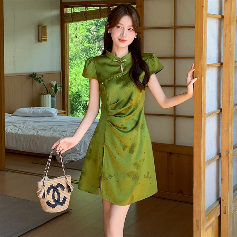 现货新中式风短裤套装女2025夏新款巨好看的气质减龄穿搭一整套,女装套装/套裙,仟媚宠