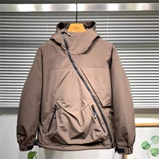 W9178-P68网图现货春季新款工装拉链大口袋夹克户外连帽冲锋衣，男装夹克，星座1608-2