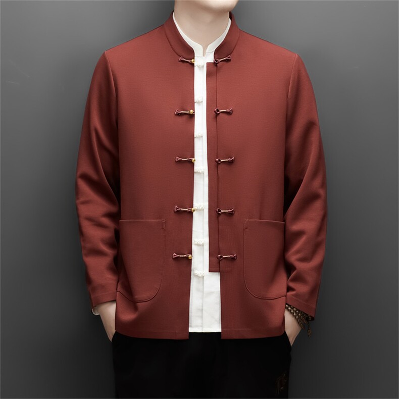 MJ25308C四季新款男式新中式风男高端复古唐装三件套装，男装休闲套装，电商B360A（原721A）