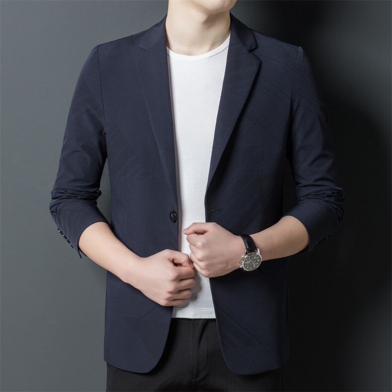 CA22202钱塘2020-2春秋新款时尚休闲百搭中年男士西服外套P160,男装西服,钱塘207-2