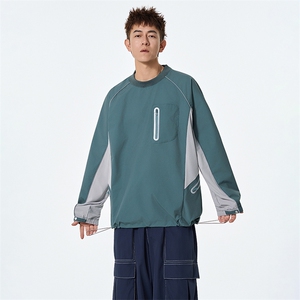 秋季现货宽松返光拉链圆领套头卫衣男DSA157B-W6750-特P55图片
