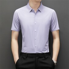 YLBL509限价118元男式2023年夏季新款无痕衬衫男短袖休闲衬衣P68，男装衬衫，电商B360
