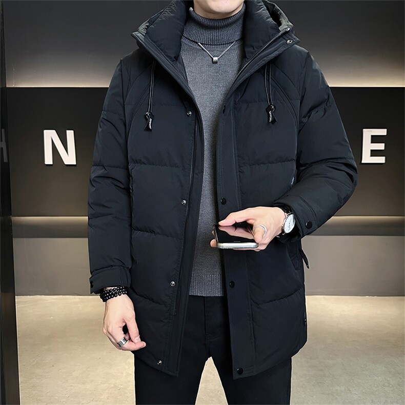 标50绒店主风冬季男士中长款连帽羽绒服保暖外套9958-P275,男装羽绒服,电商B338