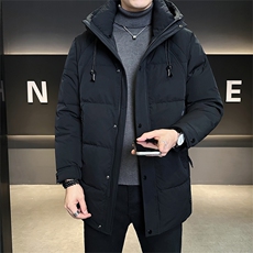 标50绒店主风冬季男士中长款连帽羽绒服保暖外套9958-P275，男装羽绒服，电商B338