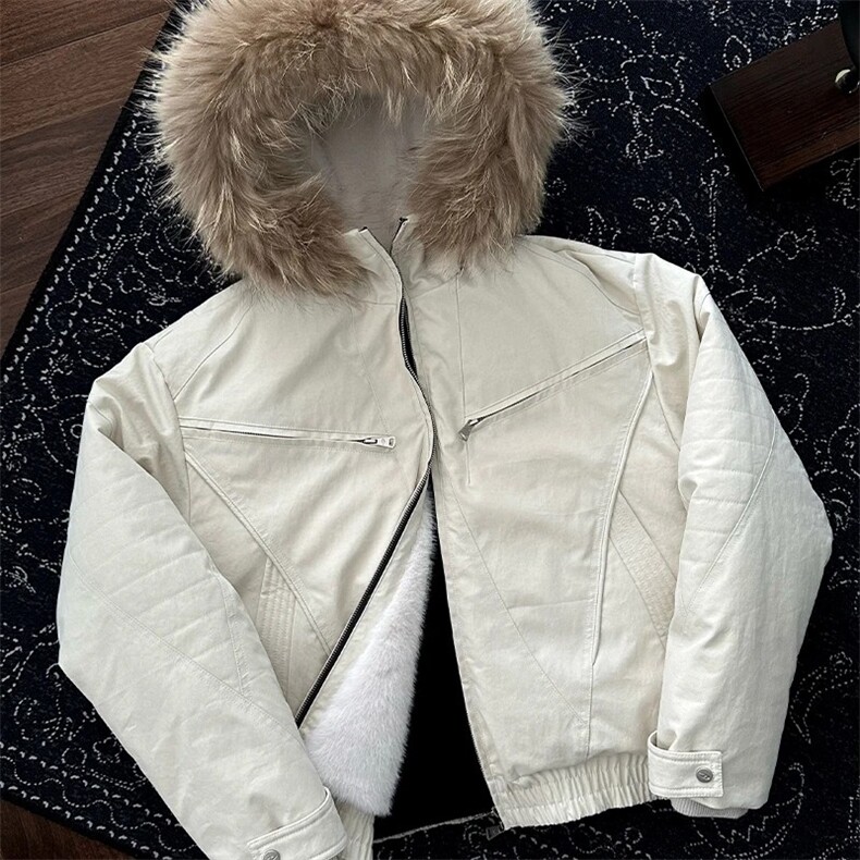 C316MY8442P158特秋冬新款棉衣座山雕棉服毛领内里红色兔毛,男装棉衣,电商C316