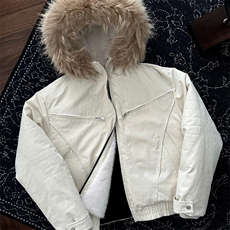 C316MY8442P158特秋冬新款棉衣座山雕棉服毛领内里红色兔毛，男装棉衣，电商C316