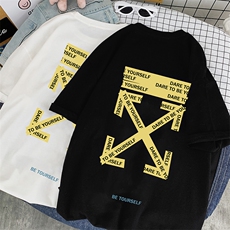 DX17127-P20纯棉短袖t恤男大码半袖打底衫宽松体恤衫港风，男装T恤，电商A040