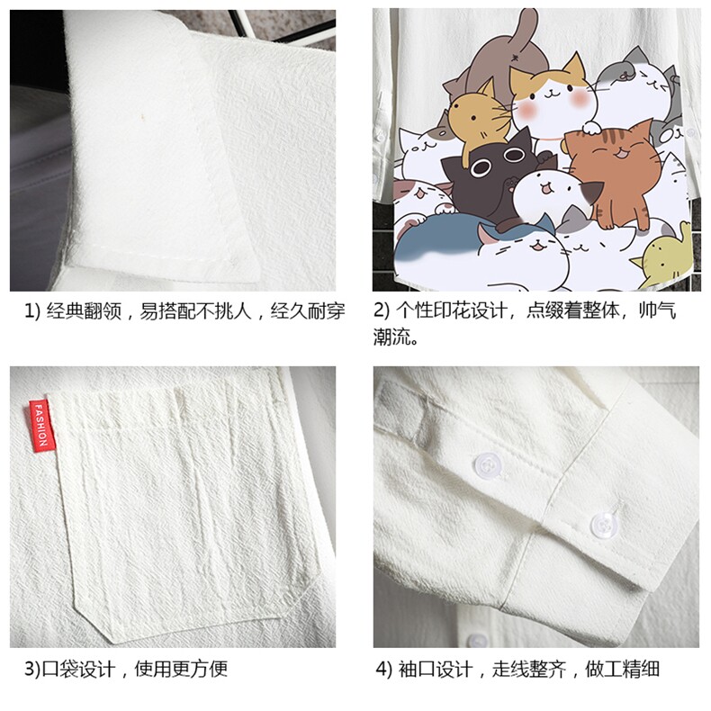 QC58162-P45亚麻七分袖衬衫男大码五分袖衬衣男短袖网格挂拍,男装衬衫,电商A040A