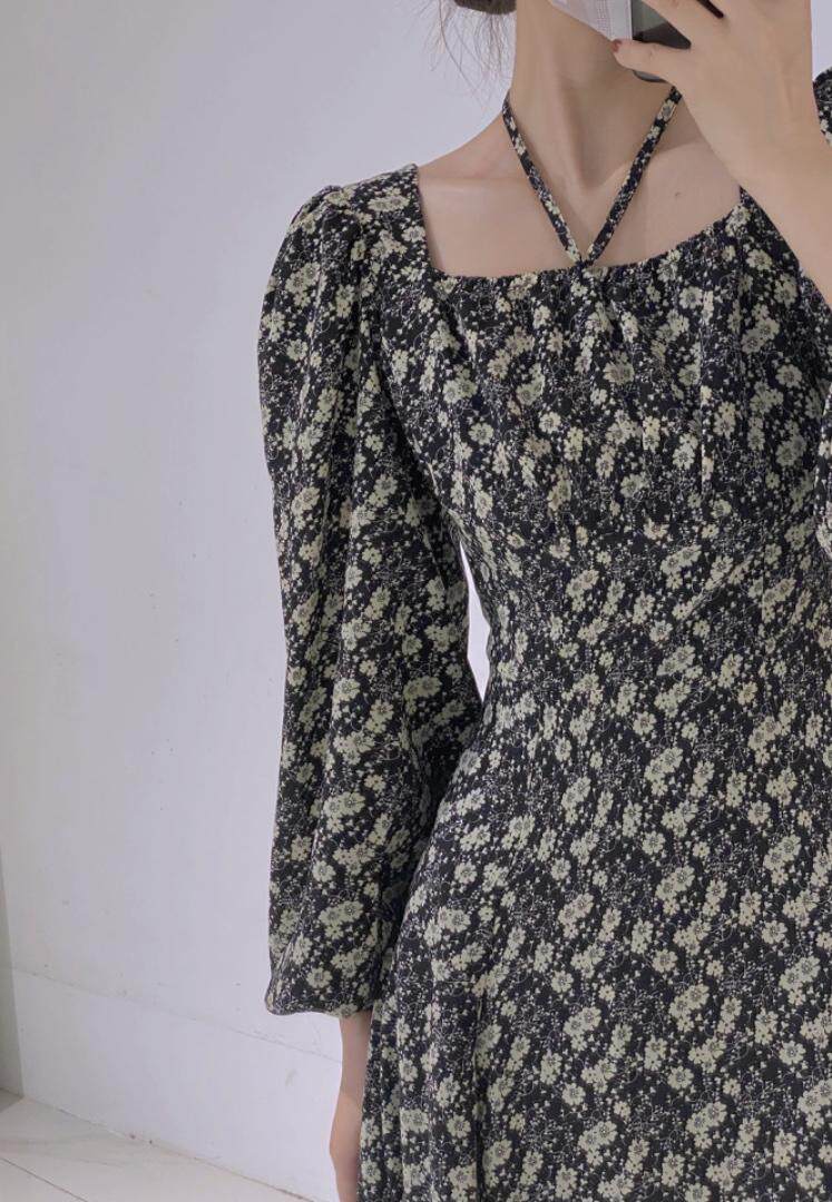 打底碎花裙，其它，驿谷